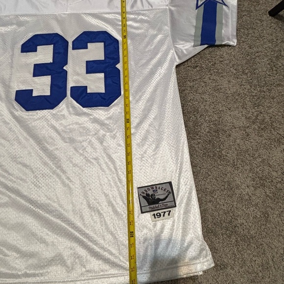 SUPER RARE Mitchell & Ness 1977 NFL Tony Dorsett Cowboys Men’s Jersey, Sz 58 - Picture 9 of 10